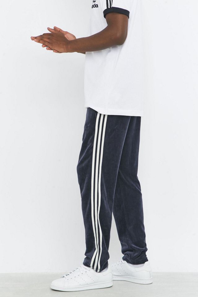 adidas Originals Velour Legend Ink Track Pants | Urban Outfitters UK