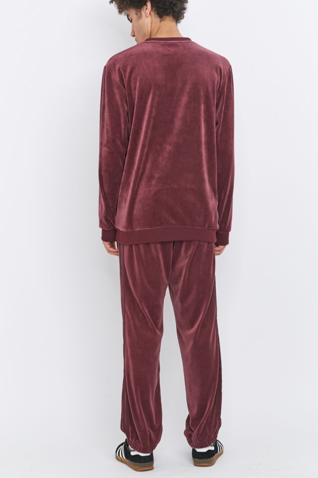 adidas Originals Pantalon de surv tement en velours bordeaux