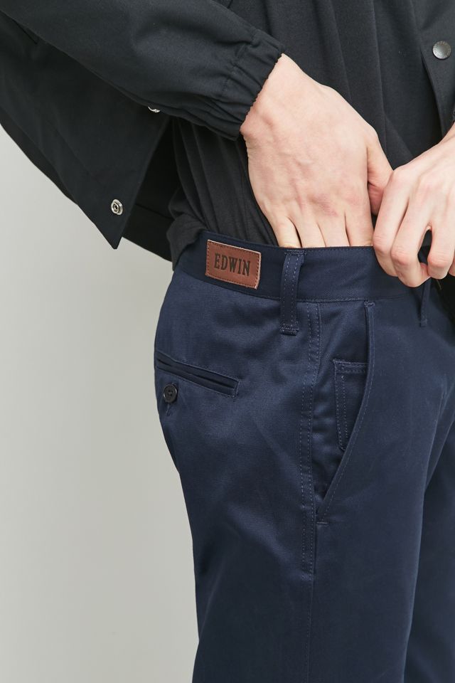 Edwin - Pantalon chino 55 en tissu compact bleu marine #2