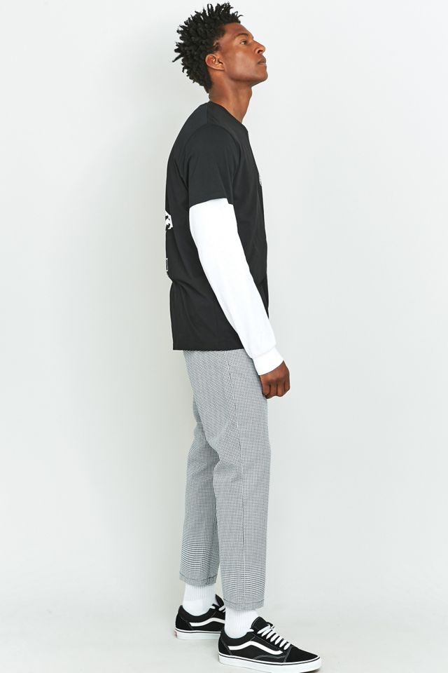 Obey - Pantalon court Straggler à motif pied-de-poule #2