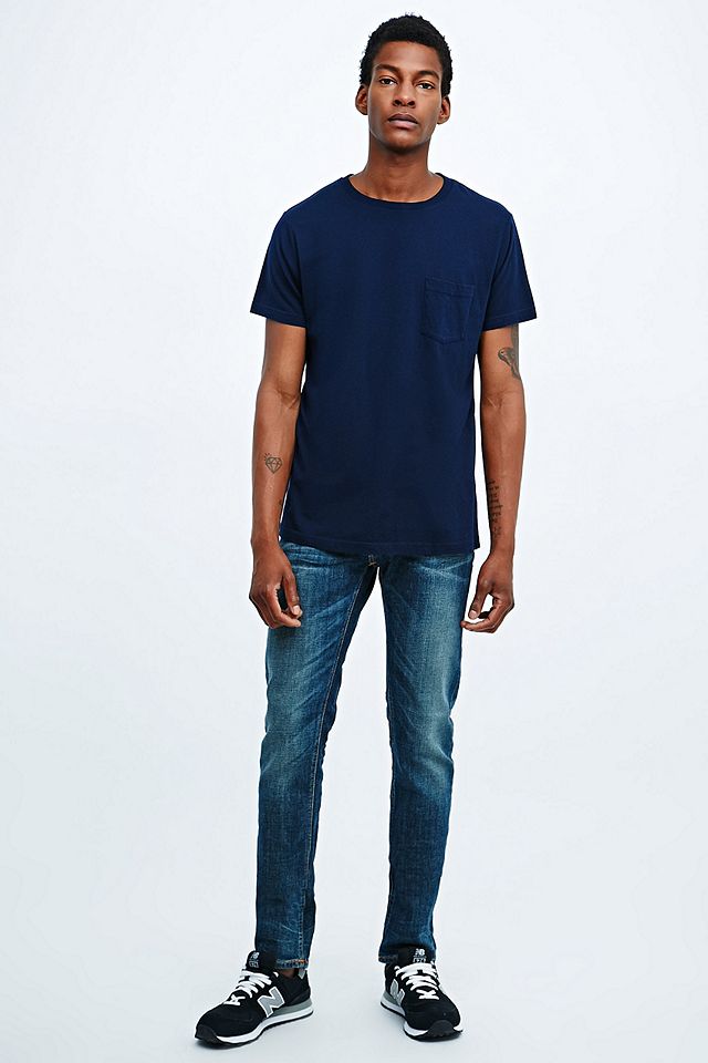 Nudie Jeans Thin Finn Dusk Jeans in Indigo | Urban Outfitters UK