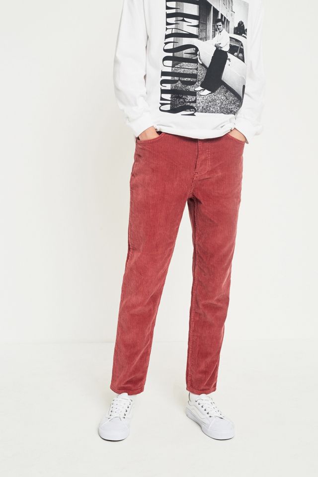 BDG Dad Cord Dark Pink Trousers #1