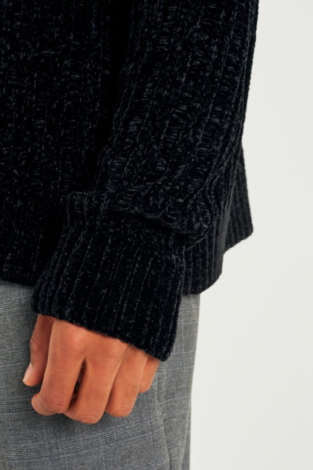 UO Black Ladder Chenille Jumper  #5