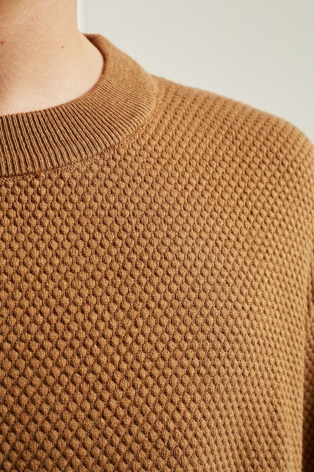 Shore Leave di Urban Outfitters Camel Textured Knit Jumper #2