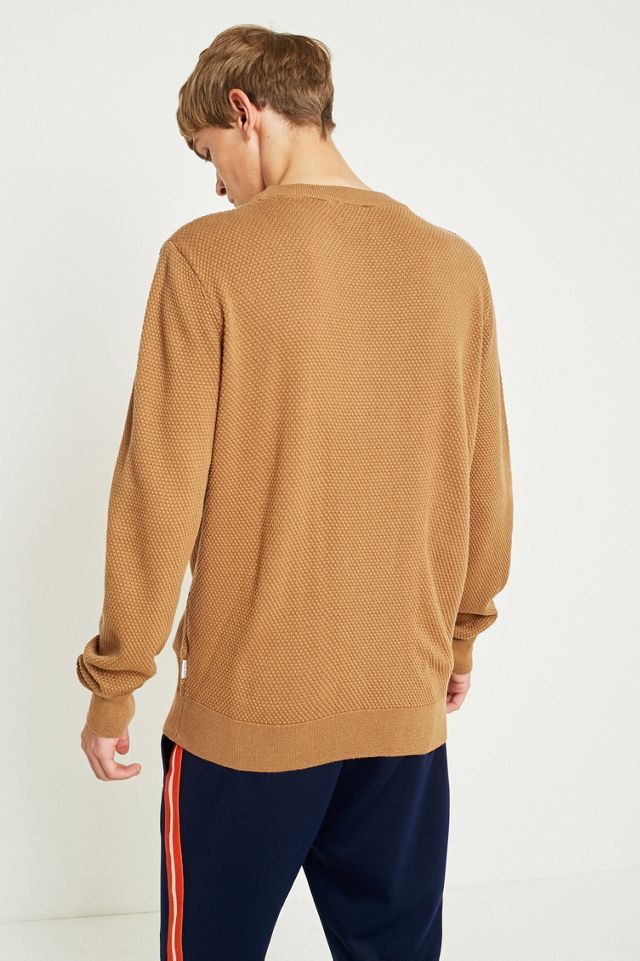 Shore Leave di Urban Outfitters Camel Textured Knit Jumper #3