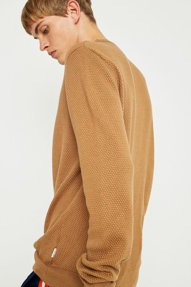 Shore Leave di Urban Outfitters Camel Textured Knit Jumper #5