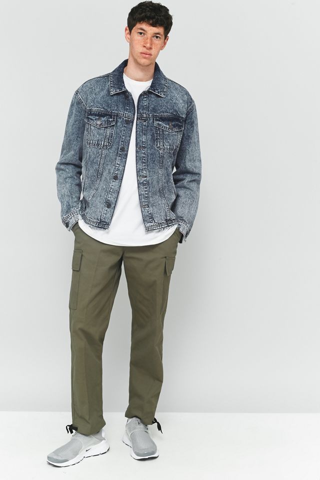 Loom Hooper Acid Wash Raw Hem Denim Jacket #4
