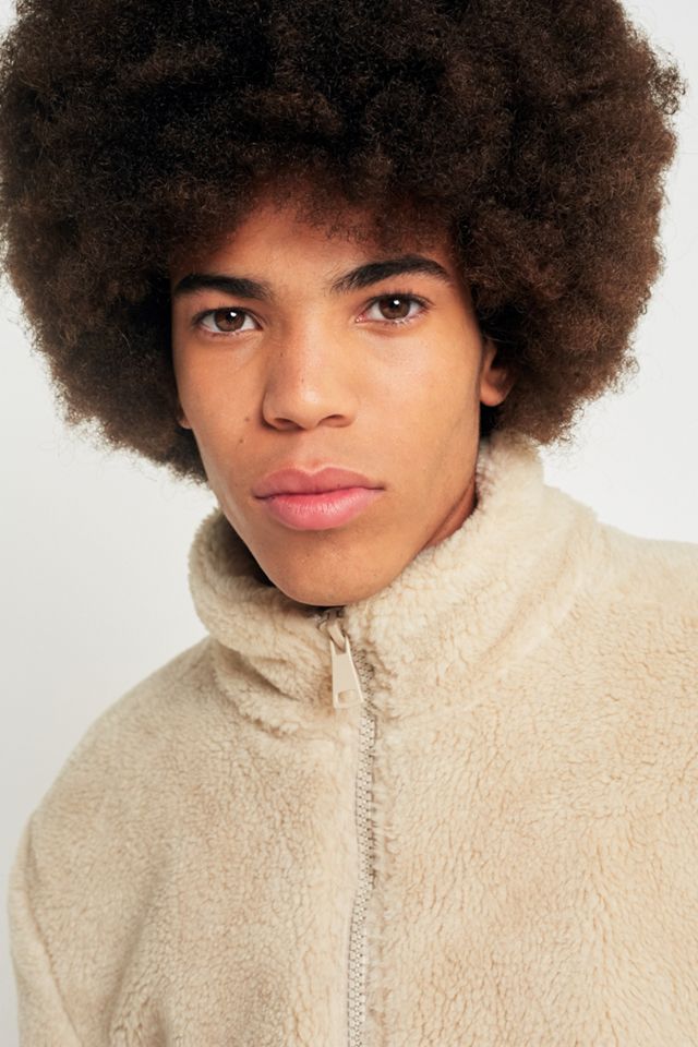 Loom Ecru Borg Track Jacket #2