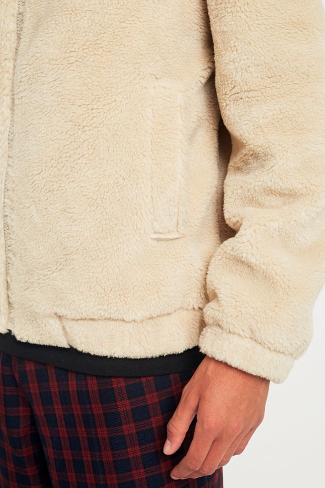 Loom Ecru Borg Track Jacket #5