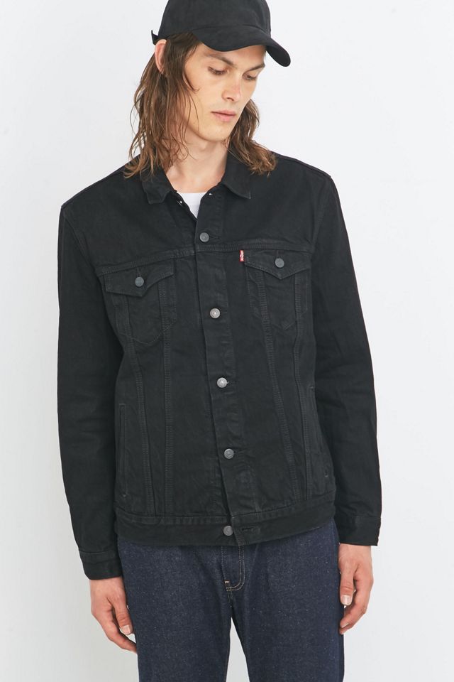 Levi's - Veste camionneur en jean Berkman noire #1