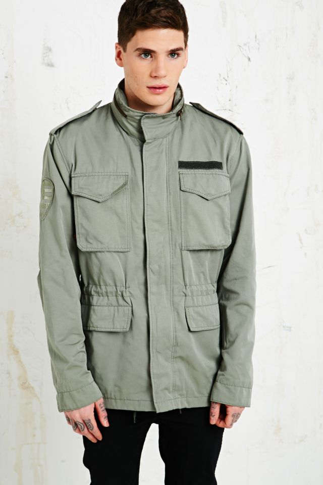 Alpha Industries M65 Yellow-Lined Field Jacket in Grey | Urban ...