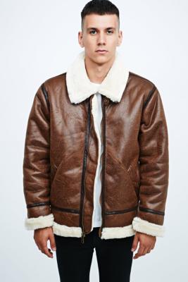 alpha industries shearling jacket