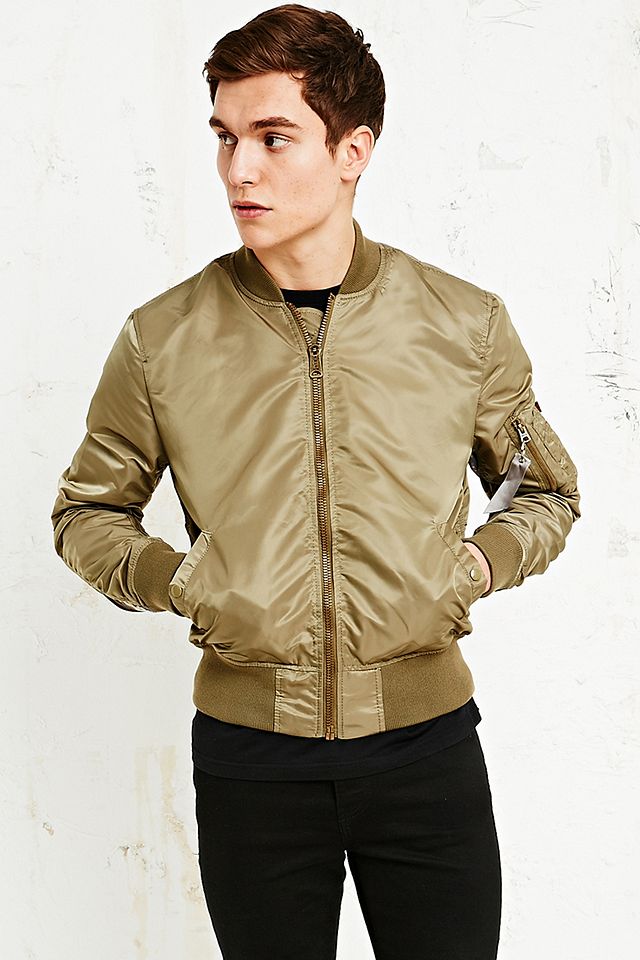 Alpha Industries MA-1 Reversible Flight Jacket in Olive and Camo ...