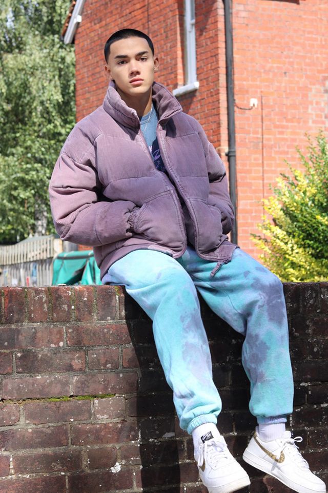 iets frans... Washed Purple Corduroy Jacket #3
