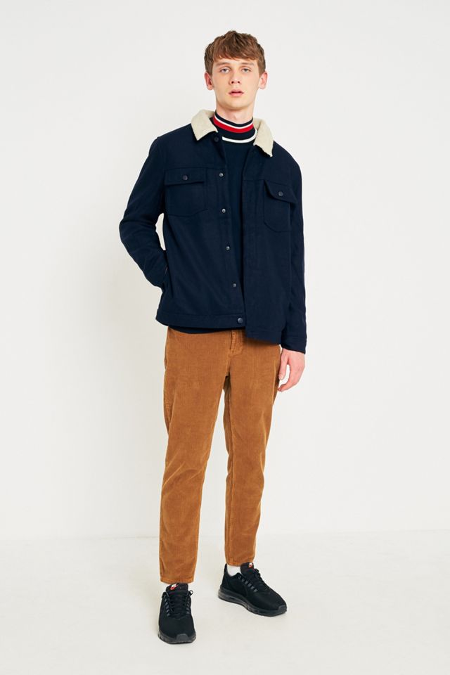 Loom Navy Wool Sherpa Jacket #1