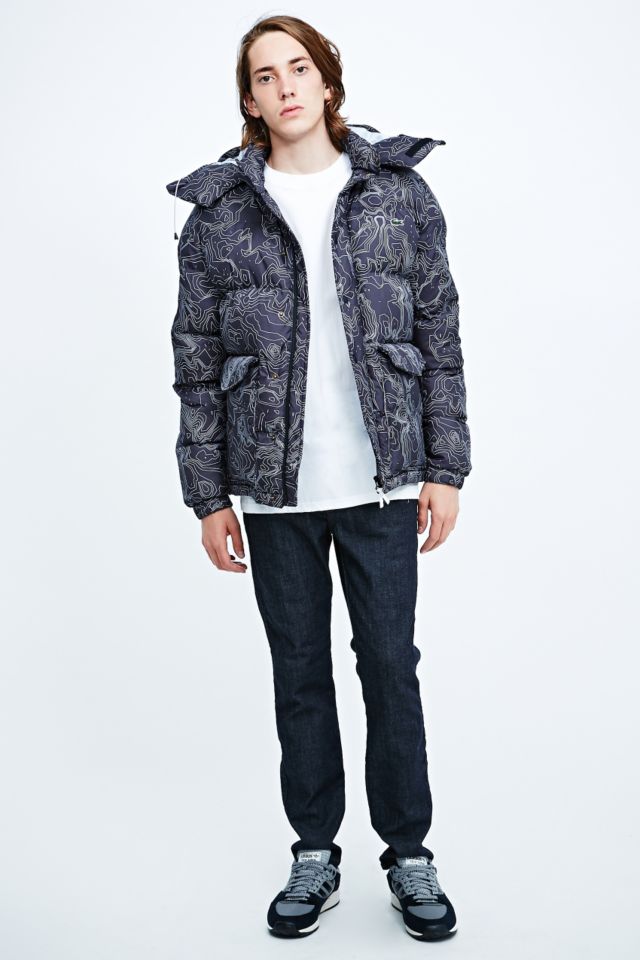 Lacoste Live Topography Down Jacket | Urban Outfitters UK