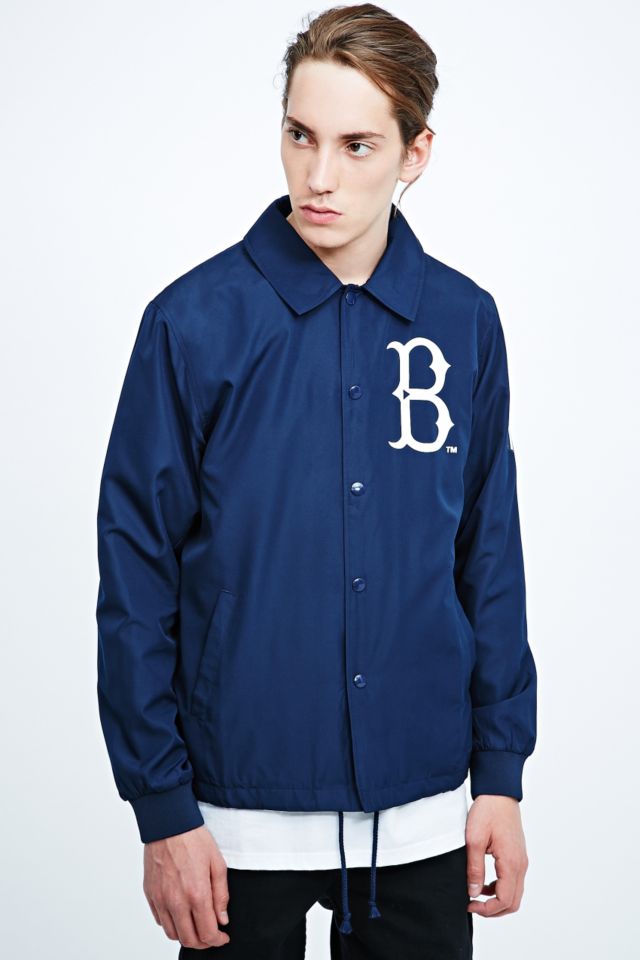 Majestic Athletic Hollis Brooklyn Dodgers Baseball Jacket in Navy | Urban  Outfitters UK