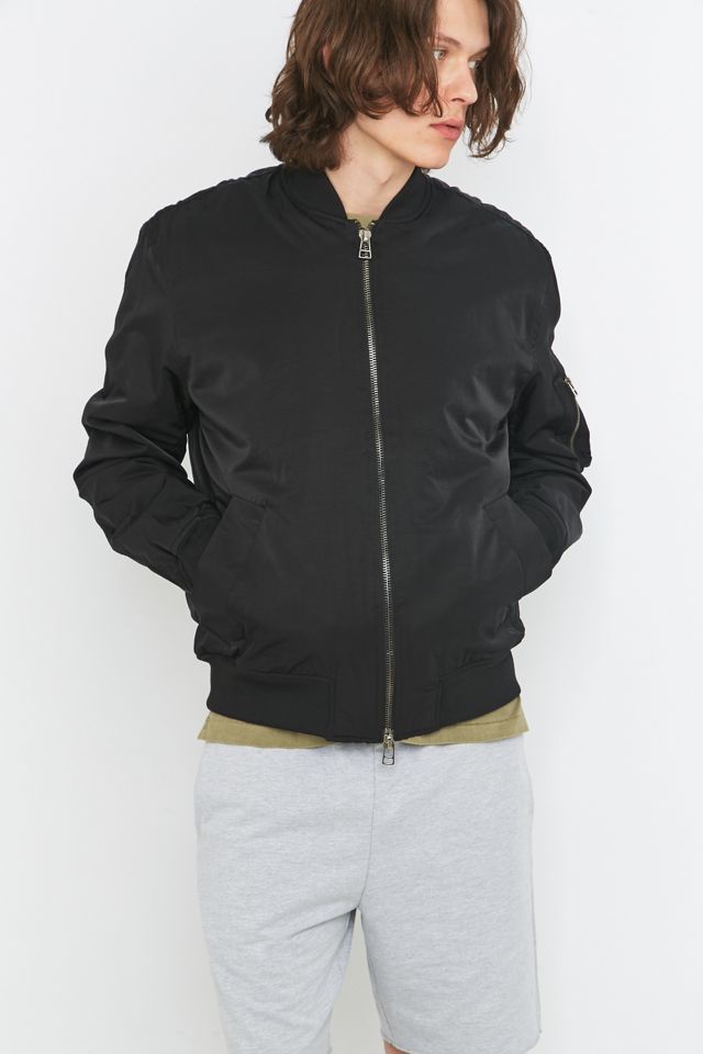 Loom Armstrong Nylon Black Bomber Jacket #1