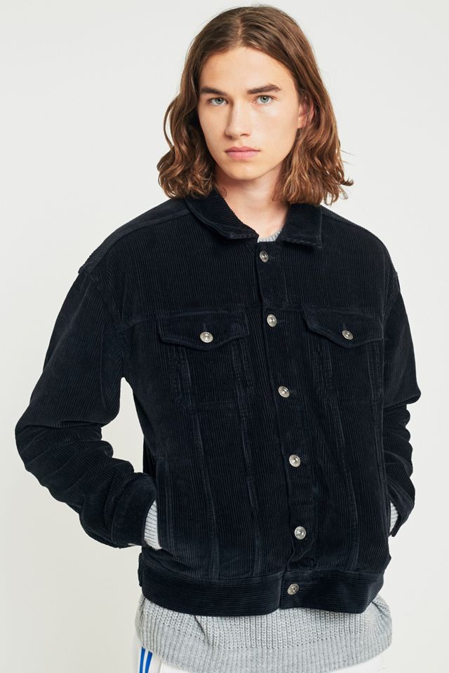 BDG Black Corduroy Trucker Jacket #1