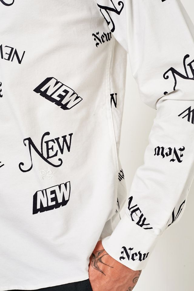 Soulland All-Over Print White Long-Sleeve Shirt #5