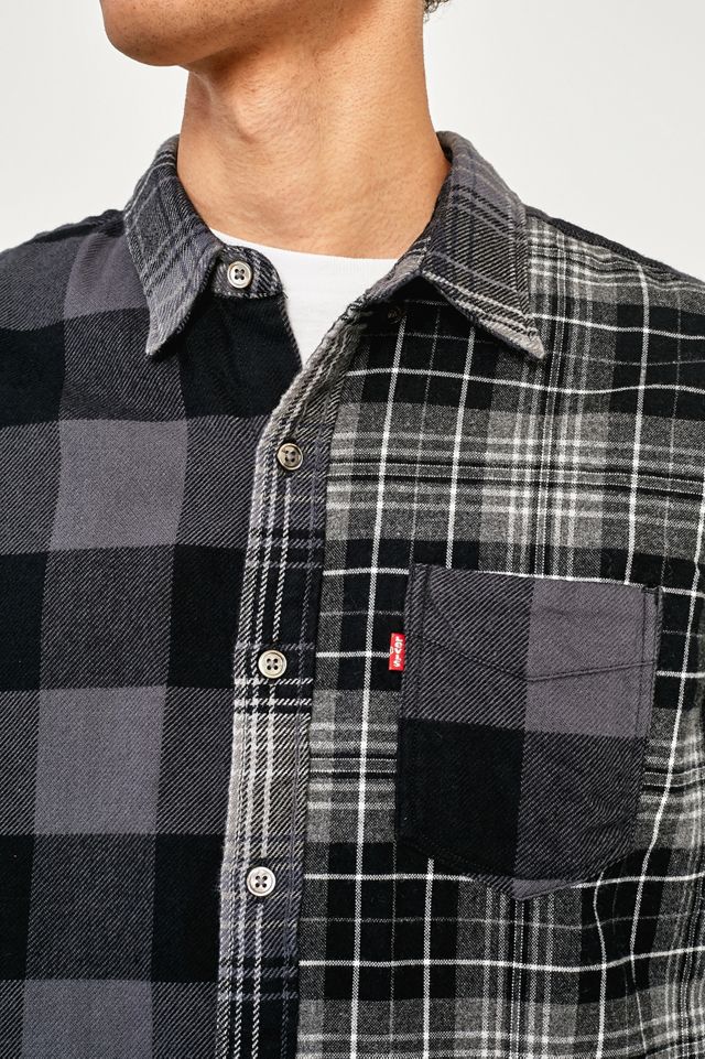 Levi's Pieced Grey Altered Camicia a maniche lunghe a 1 tasche #2