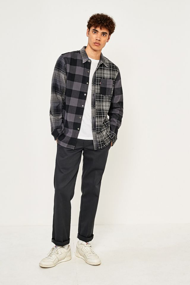 Levi's Pieced Grey Altered Camicia a maniche lunghe a 1 tasche #4