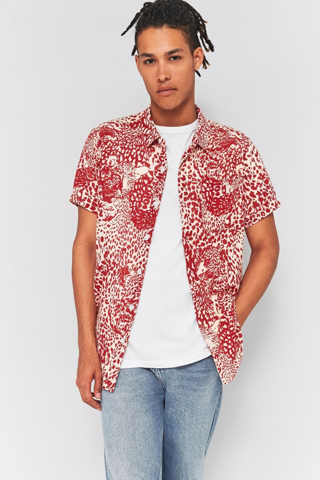 Rolla’s Hidden Tiger Red Short-Sleeve Shirt | Urban Outfitters UK