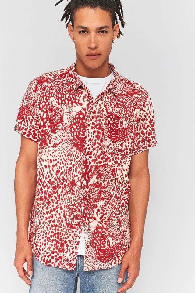 Rolla’s Hidden Tiger Red Short-Sleeve Shirt | Urban Outfitters UK