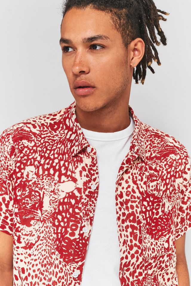 Rolla’s Hidden Tiger Red Short-Sleeve Shirt | Urban Outfitters UK