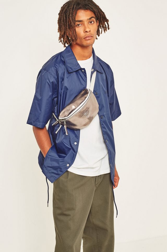 Stussy Navy Short-Sleeve Coach Jacket #4
