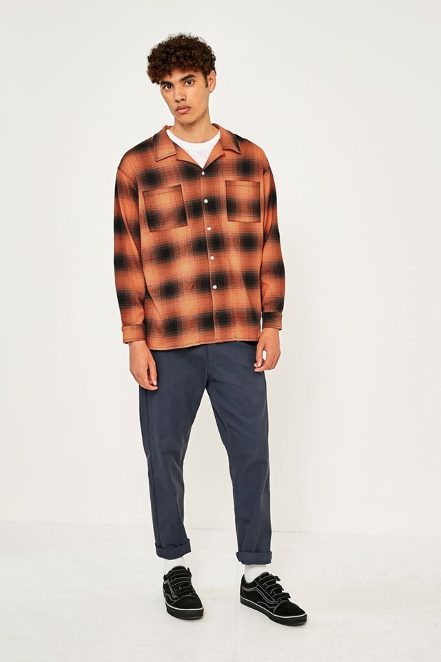 Rascals Revenant Orange Check Long-Sleeve Shirt #1