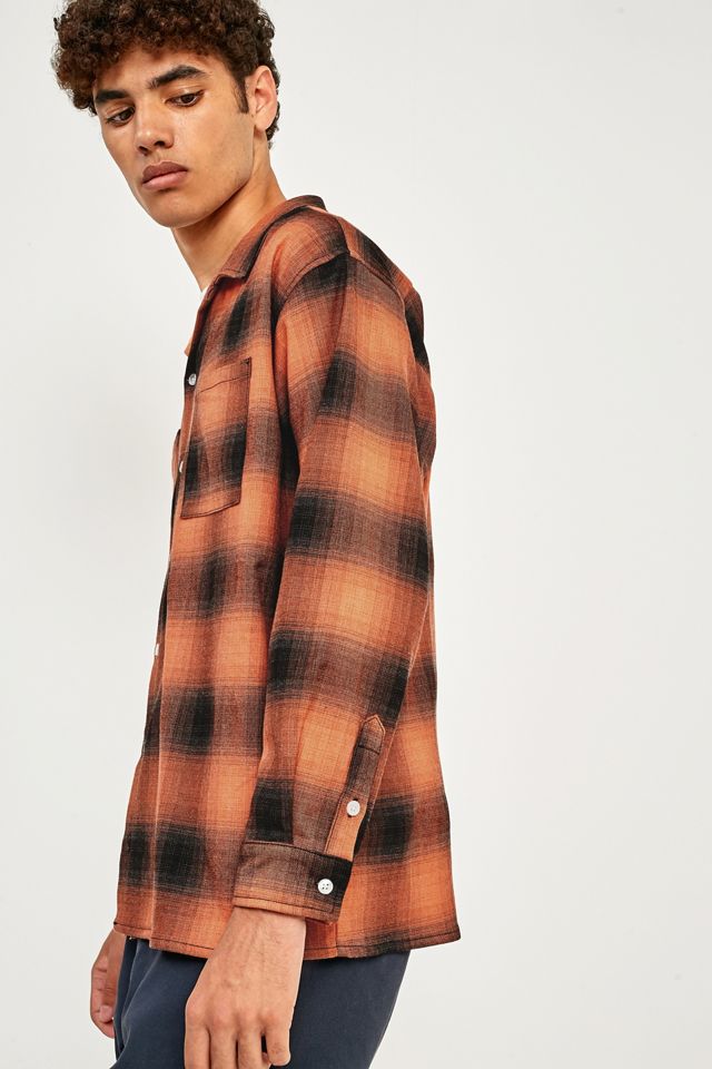 Rascals Revenant Orange Check Long-Sleeve Shirt #2