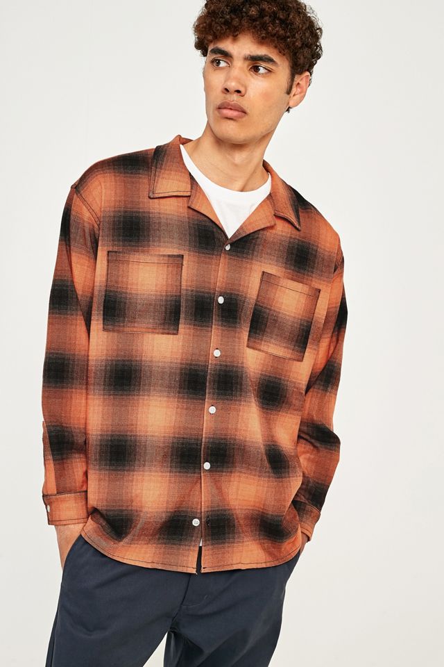 Rascals Revenant Orange Check Long-Sleeve Shirt #4