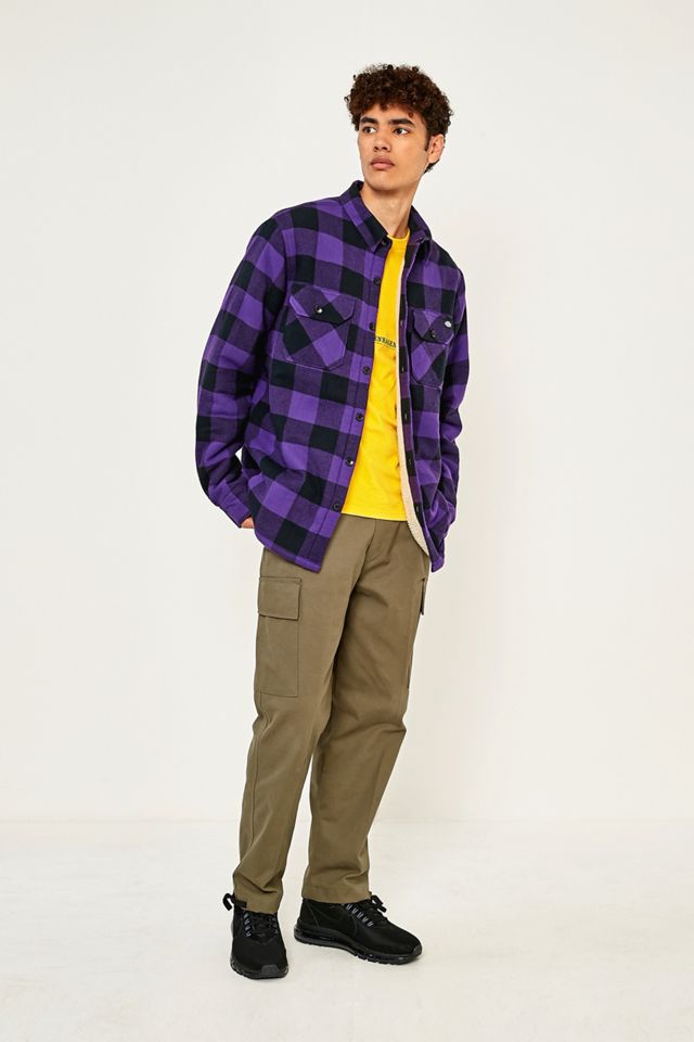 Dickies Lansdale Purple Sherpa Camisa de manga larga Urban