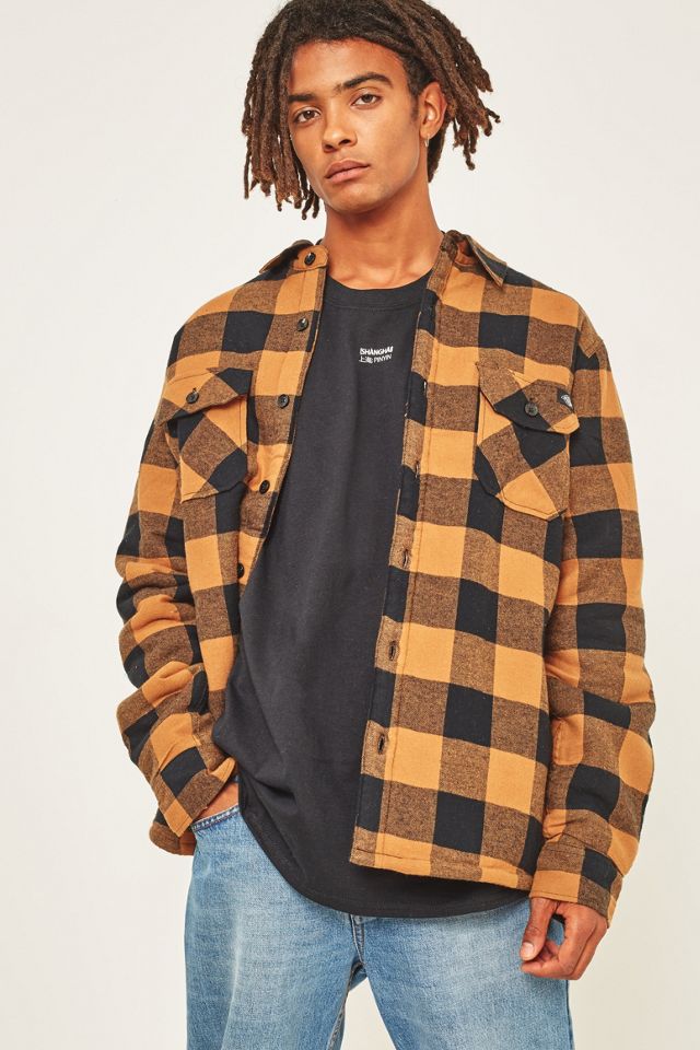 Dickies Lansdale Duck Brown Sherpa Long-Sleeve Shirt Urban
