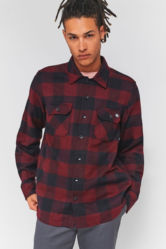 Dickies Sacramento Maroon Check Camicia a maniche lunghe #2