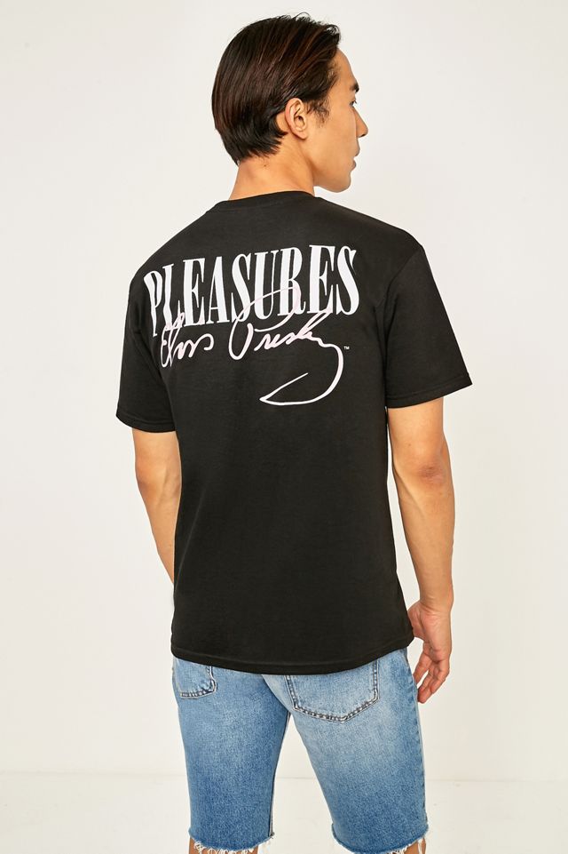 PLEASURES X Elvis Eyes Black T-shirt #1