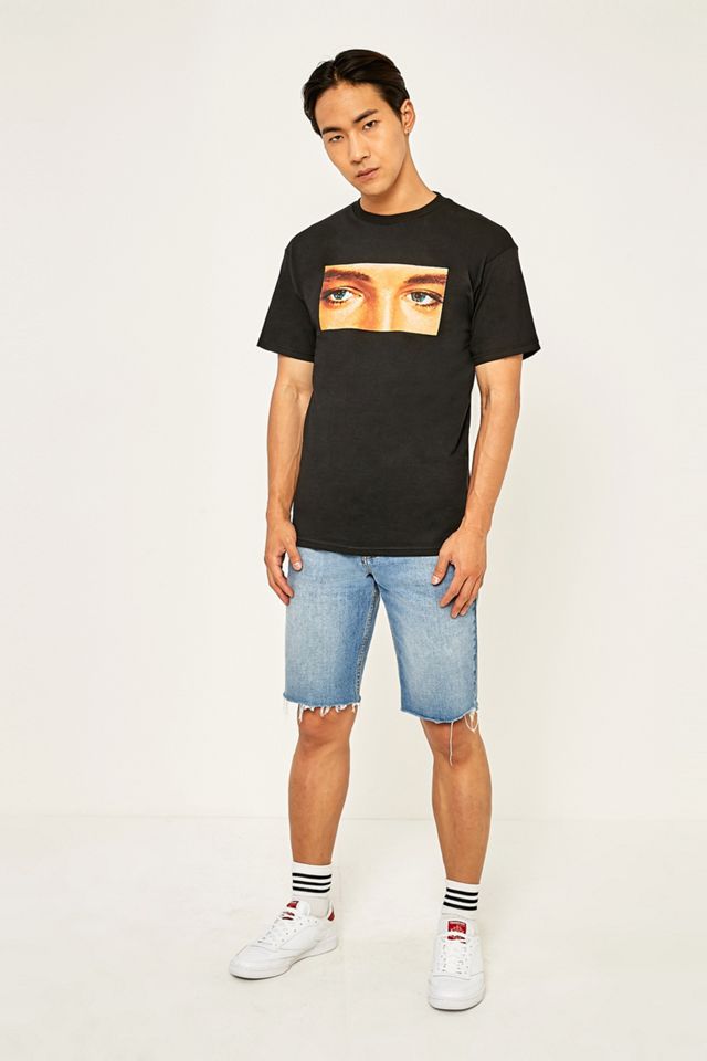 PLEASURES X Elvis Eyes Black T-shirt #2