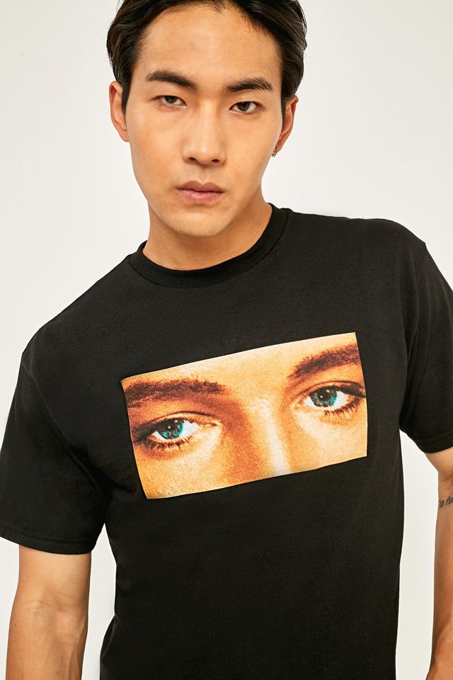 PLEASURES X Elvis Eyes Black T-shirt #3
