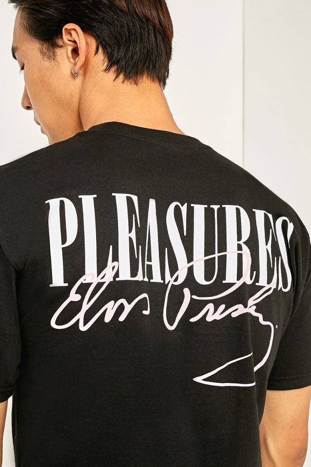PLEASURES X Elvis Eyes Black T-shirt #4