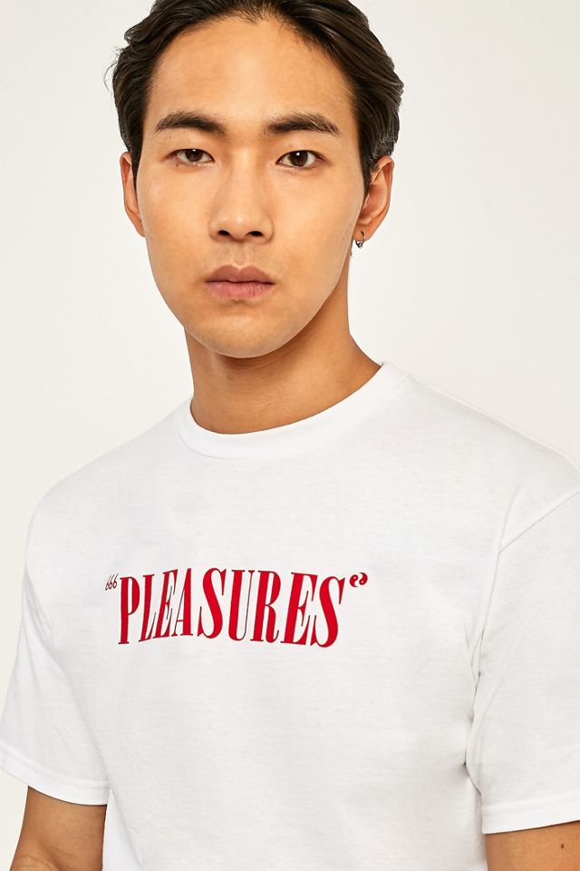 PLEASURES Mark of the Beast White T-shirt #3