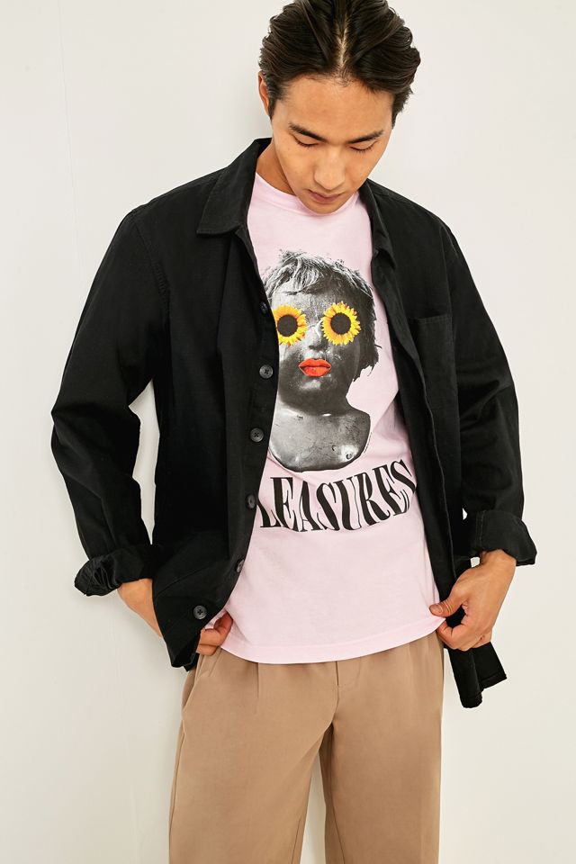 PLEASURES Flower Child Pink T-shirt #1