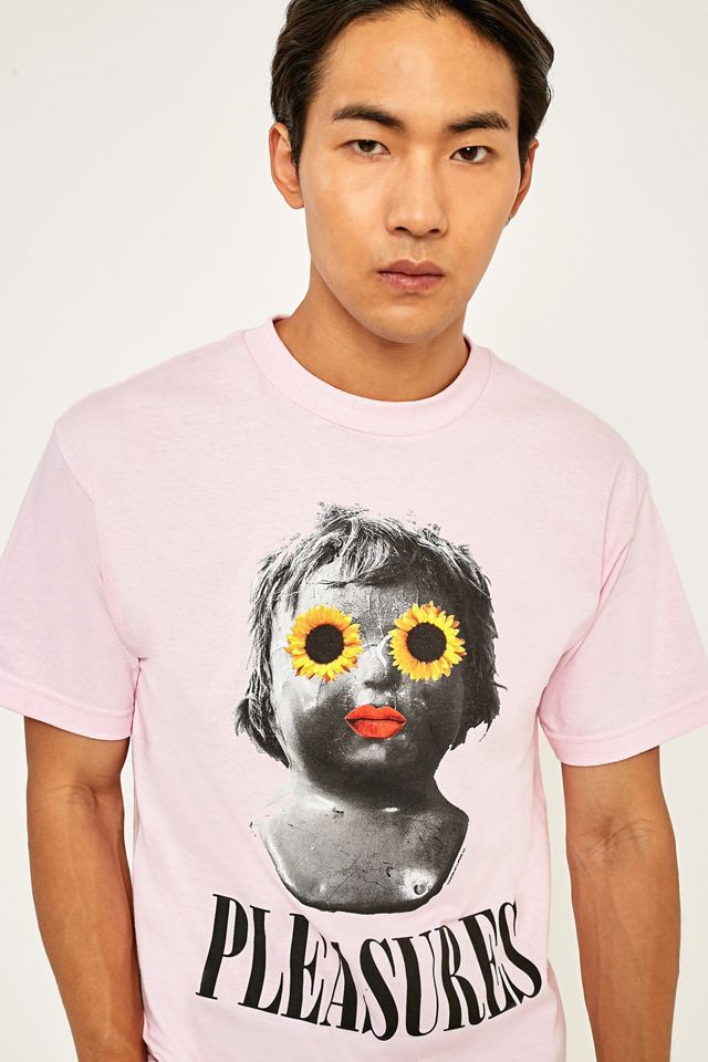 PLEASURES Flower Child Pink T-shirt #3