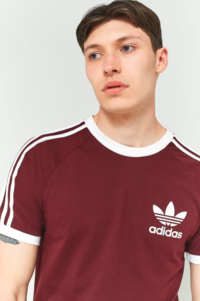 adidas California Maroon T shirt Urban Outfitters DE
