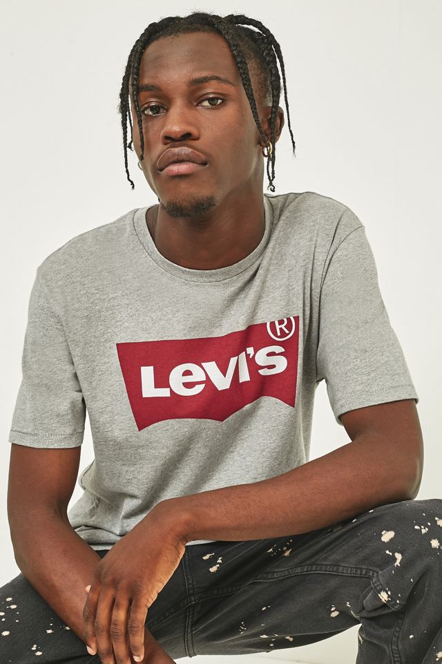 Levi’s Grey Batwing Logo T-shirt #1