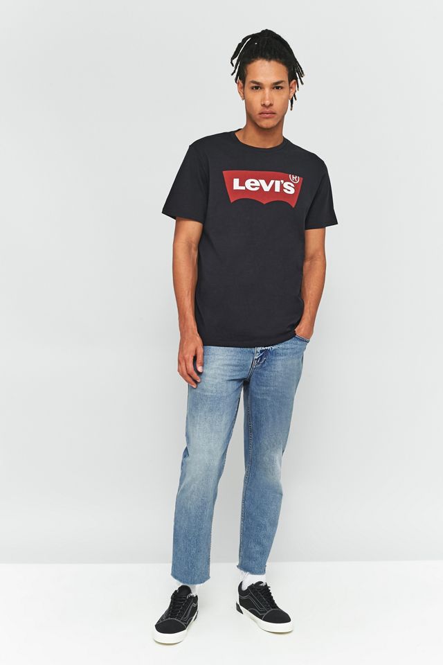 Levi's - T-shirt logo chauve-souris noir #1