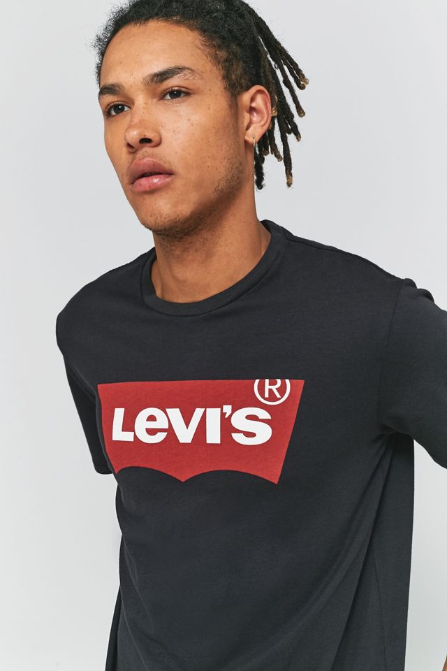 Levi's - T-shirt logo chauve-souris noir #2