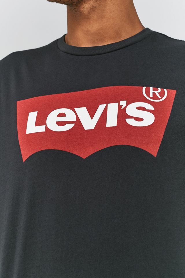 Levi's - T-shirt logo chauve-souris noir #5