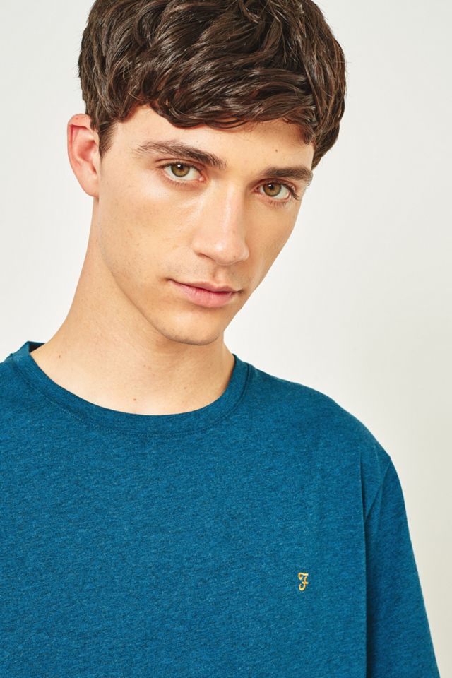 Farah Denny Atlantic Blue Marl T-shirt a maniche corte #5