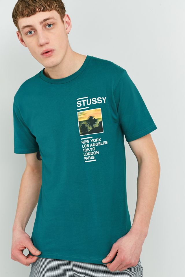 Stussy Gold Coast Teal T-shirt #2